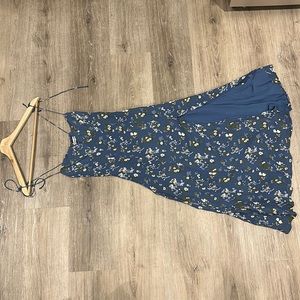 Reformation Juliette blue floral dress size 4